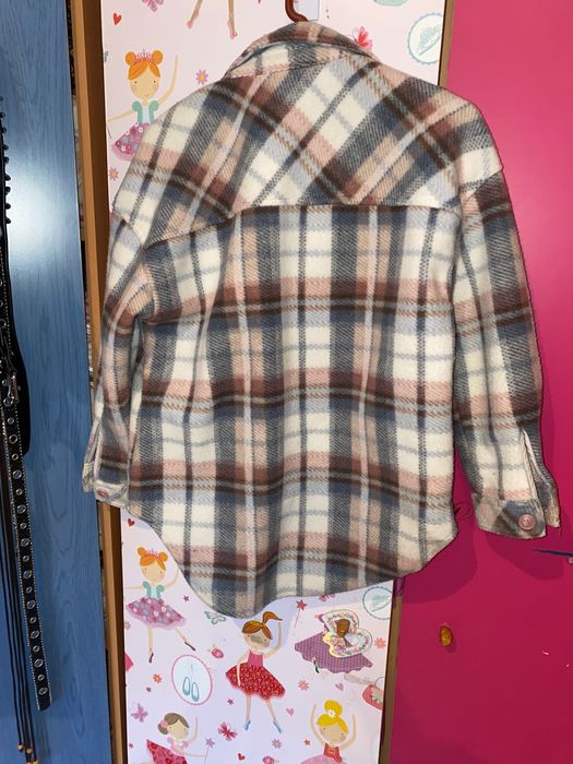 Детско карирано яке тип риза от Pepco за ръст 146 см