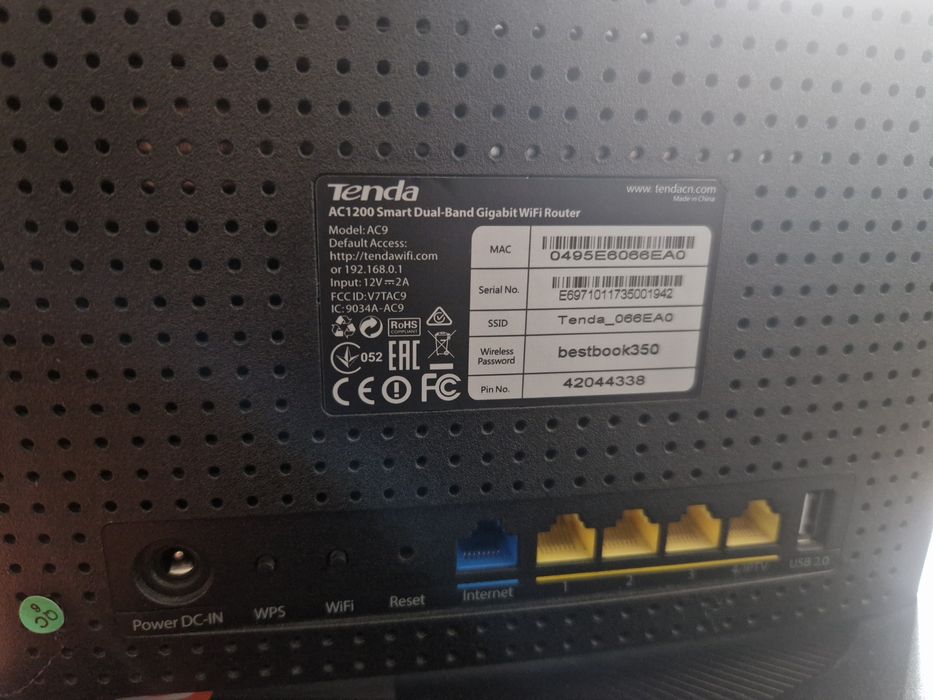 Рутер Tenda AC9 AC1200 dual band