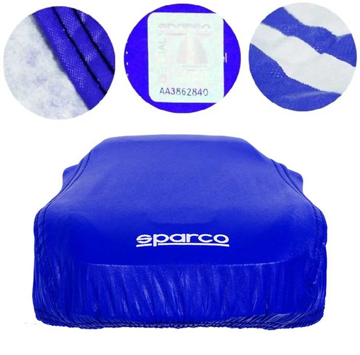 Водоустойчиво покривало за автомобил Sparco с 4 размера - М/L/XL/XXL