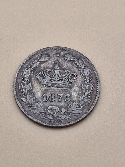 50 Bani 1873 - moneda regală argint