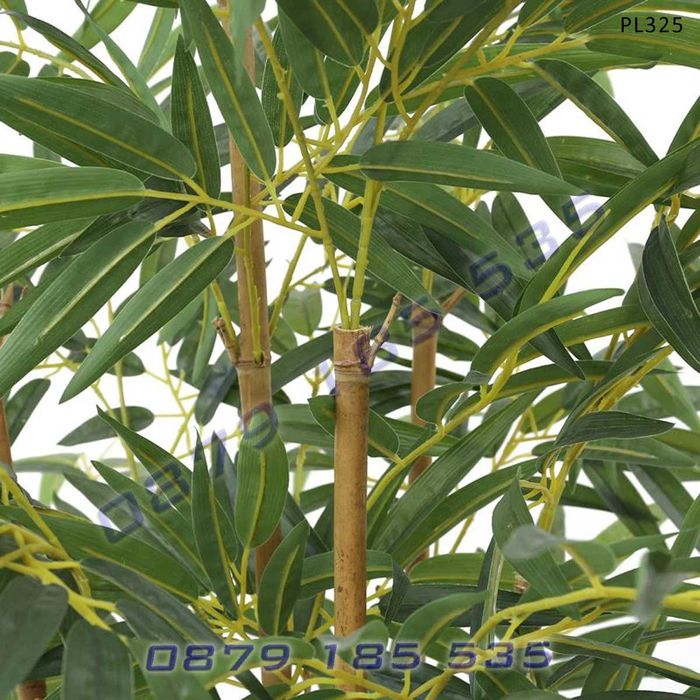 Изкуствен бамбук декорация саксия зелено растение интериор екзотично