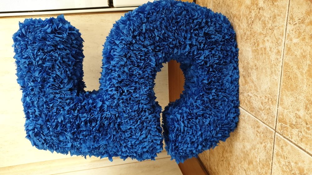 Много богата Цифра 5 обемна 3D Рожден ден