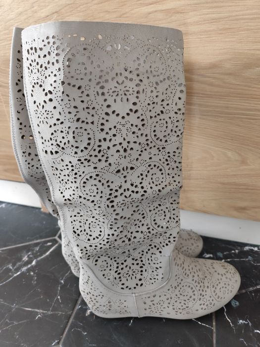 Летни ботуши естествена кожа