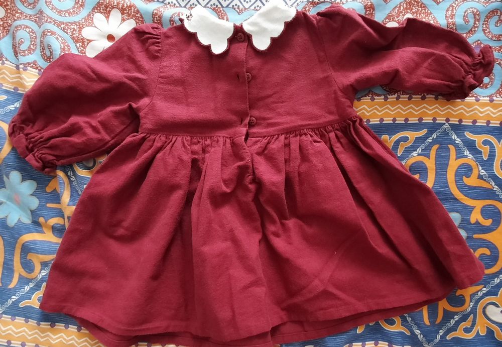 Осеннее платье на девочку 9-12 мес