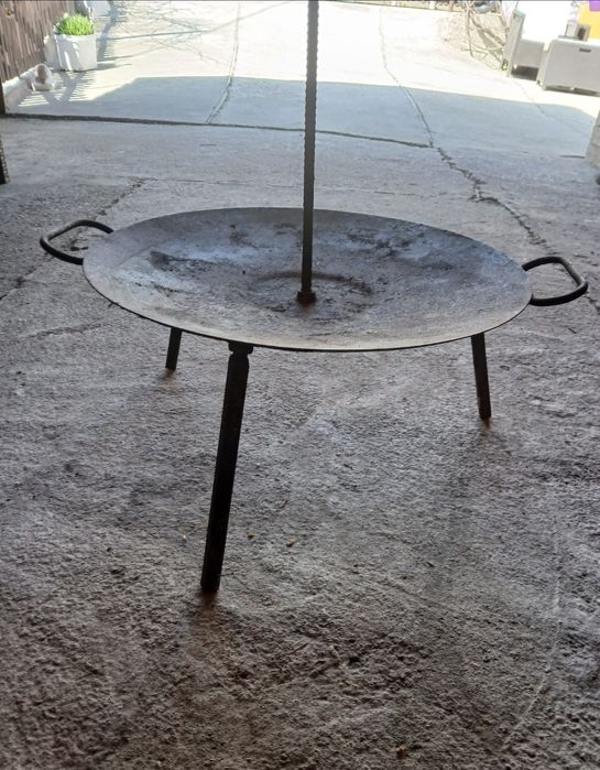 Disc gratar picnic picioare detasabile