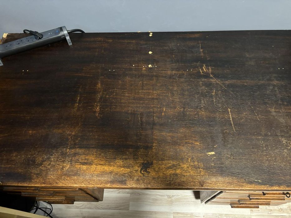 дървено ретро бюро