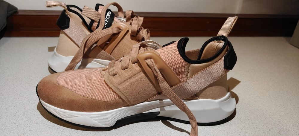 Sneakers Tom Ford originali luxury nr 40 cu cutie și saci protecție