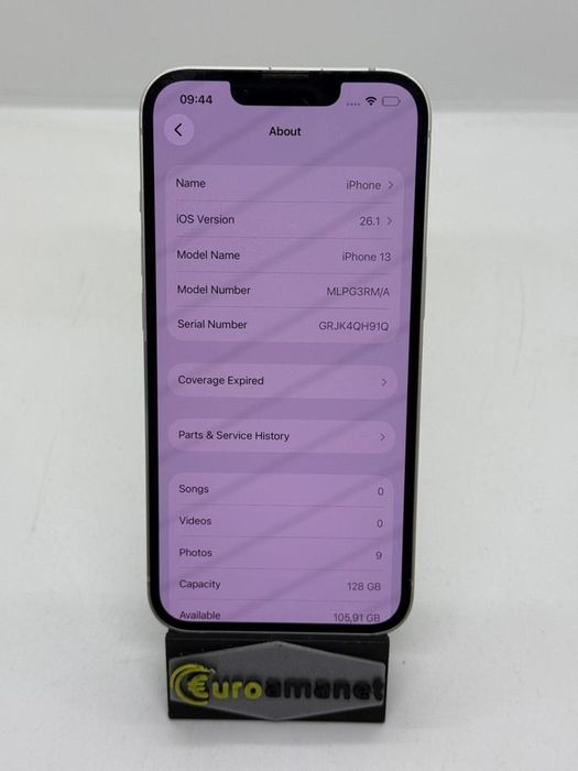 Telefon mobil Apple iPhone 13, 128GB, 5G, Starlight -A-