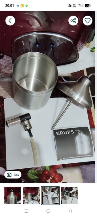 KRUPS XS6000 Auto Cappuccino de spumare a laptelui pentru Cappuccino si Caffe Lattes.