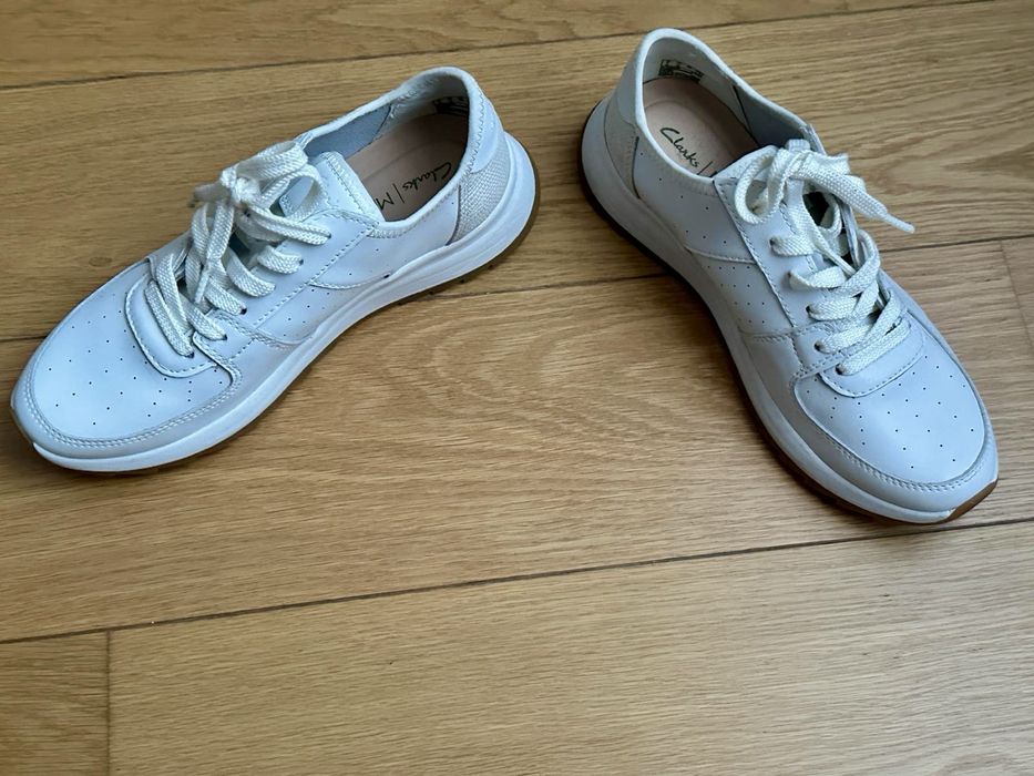 Sneakers Clarks, 38, noi, de dama, piele naturala