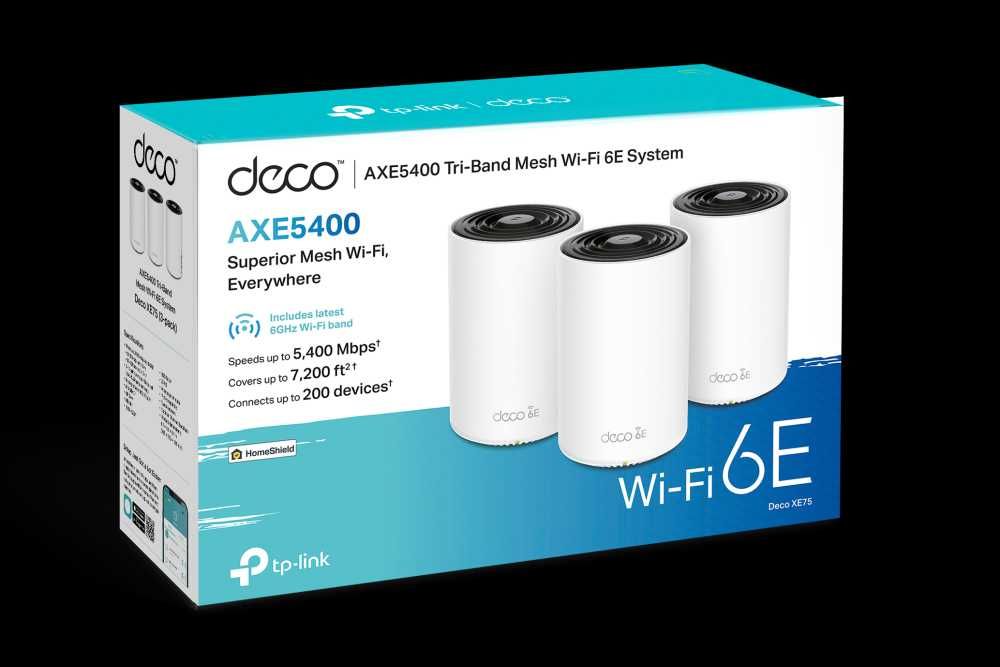 Wi-Fi роутер TP-Link	Deco XE75 Pro(3-pack) AXE5400