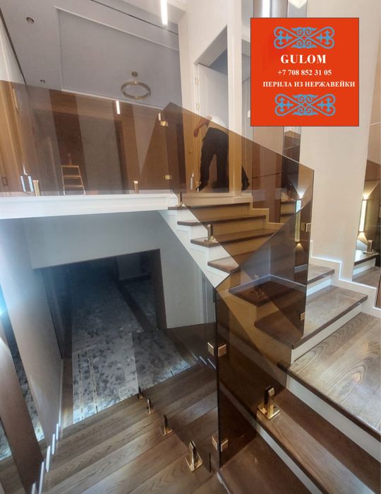 Стеклянные перила на заказ