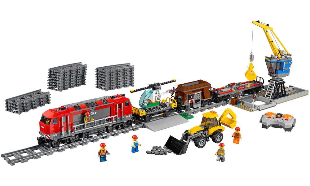 Лего Конструктор Червен Влак 60098 Lego 60098 Red Heavy Haul Train
