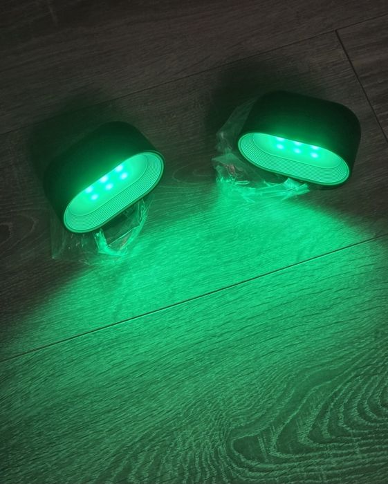 Set 2 aplice LED Amouhom B02 Black – control tactil & telecomandă