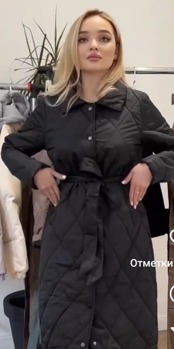 Тренч  черный / пальто