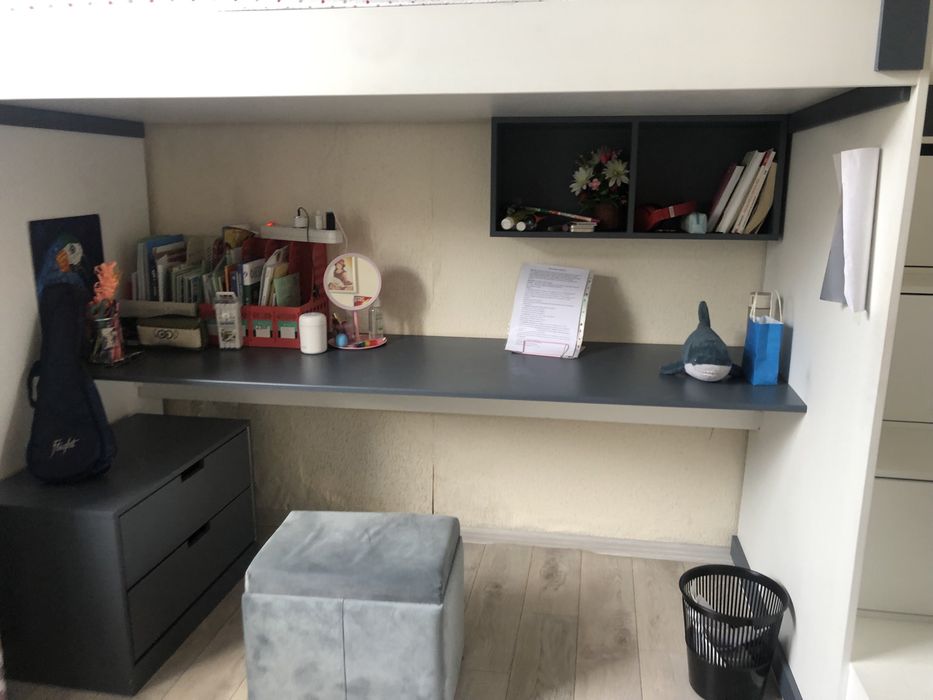 кровать двухярустная 2в1