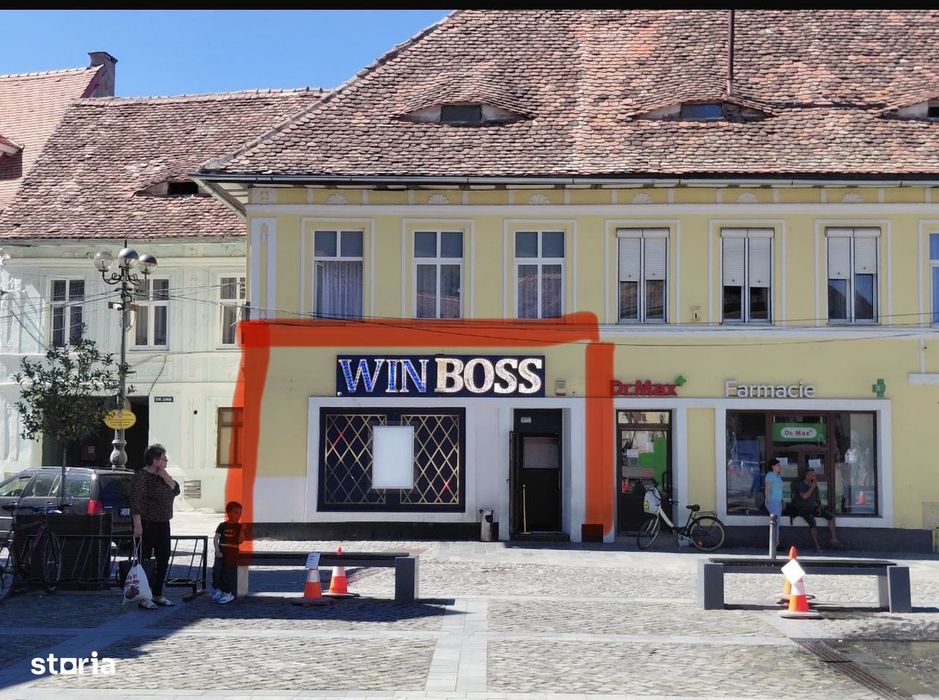 Spatiu comercial ultracentral Cisnădie90 mpVitrină Vizavi de Primărie