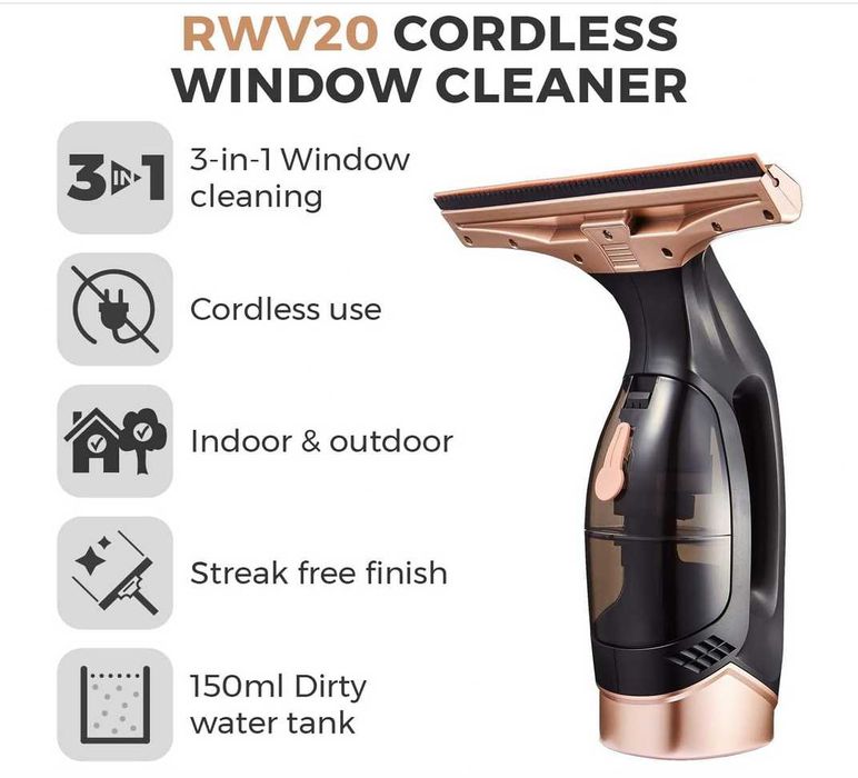 Aspirator portabil pentru geamuri