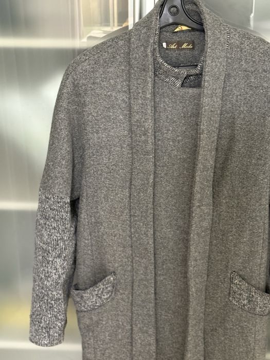 Пальто серое женское