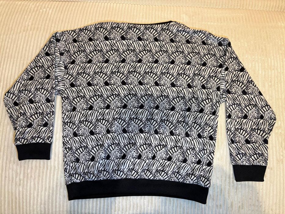 Bluză Adidas Originals imprimeu zebre mărime 152