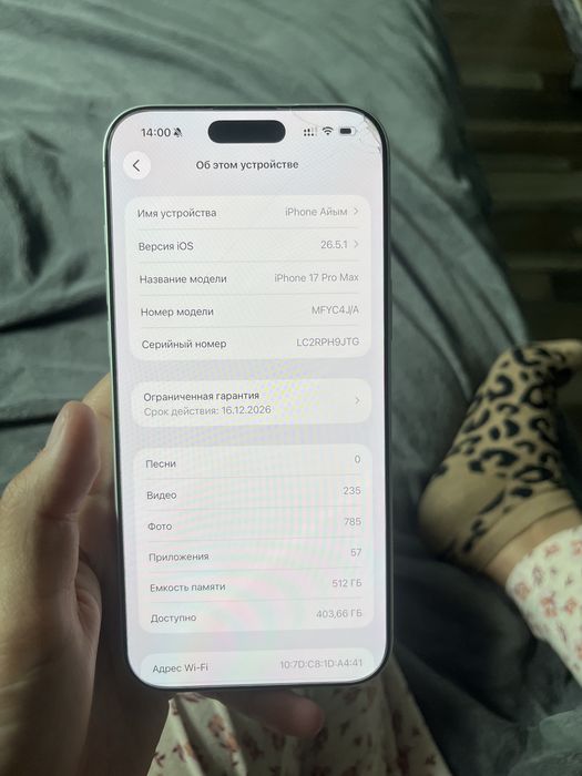 iPhone 17pro max 512gb