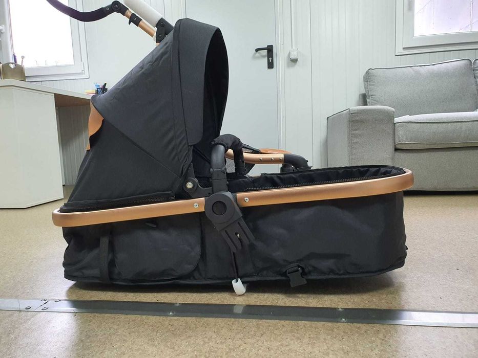 Carucior de copii 2 in 1 Visoli Black, 107x50x63cm
