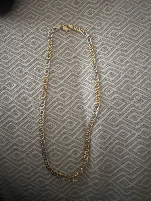 Италианско производство, жълто и бяло злато, верижка 14 карата (585).