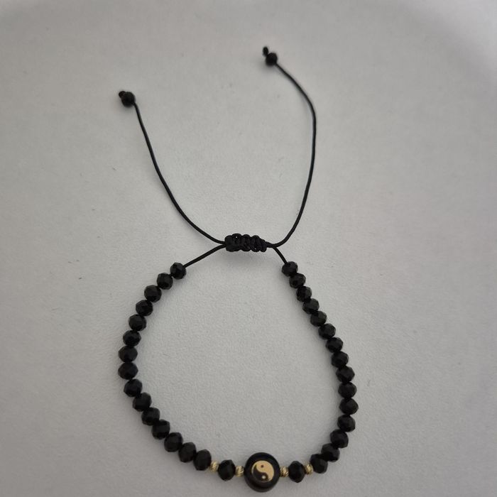 Bratara snur cu bile aur