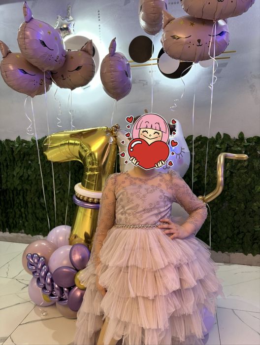 Шикарное на девочку Платье 7 лет