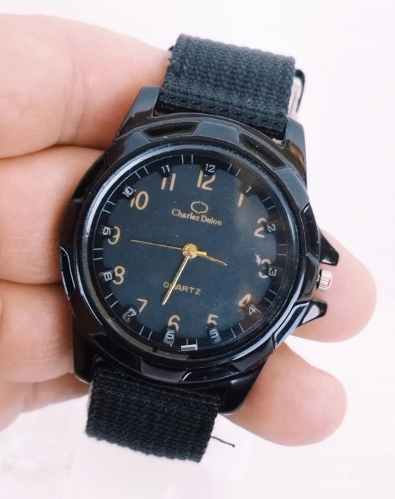 Ceas bărbătesc Charles Delon cu quartz, din oțel inoxidabil