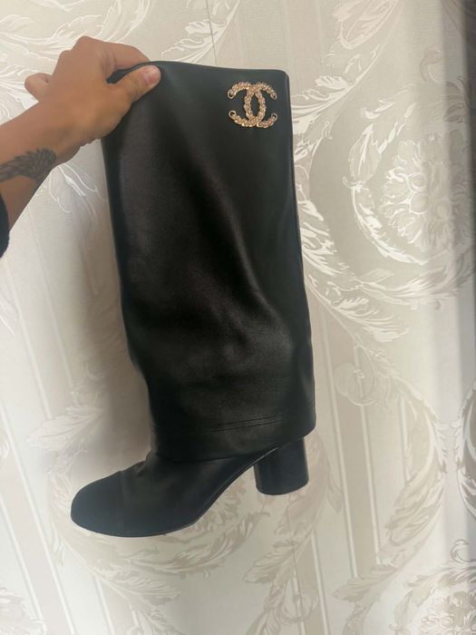 Chanel ботуши естествена телешка кожа