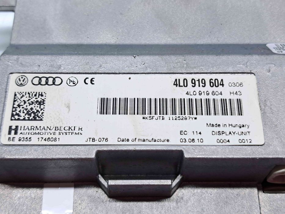Display bord Audi Q7 (4LB) [Fabr 2006-2014] Facelift 4L0919604