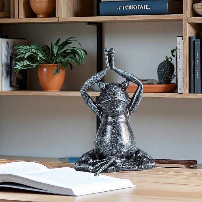 Нова Статуетка Йога Жаба - 3 варианта - Декорация Жабка