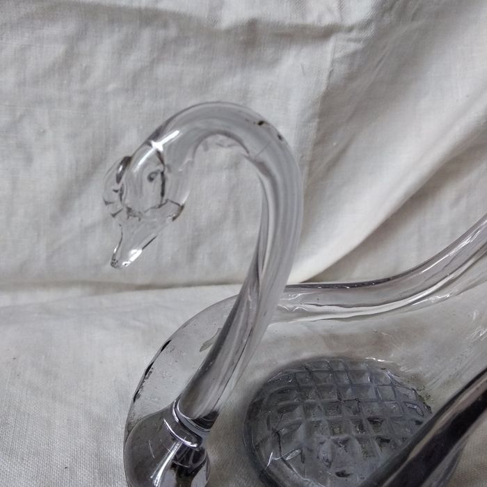 Лебедь статуэтка СССР. Стекло. Пепельница