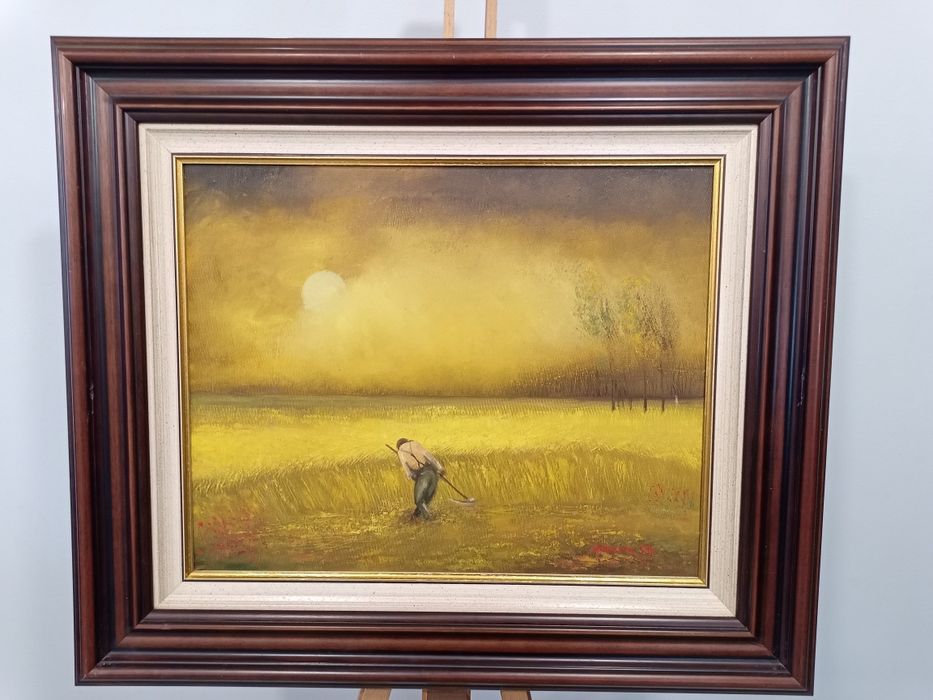 Маслен пейзаж Косач – силна символика в луксозна рамка“