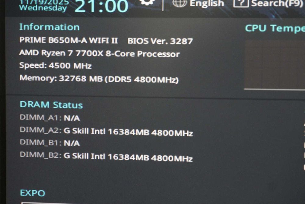 [AM5] mATX Дънна платка, дъно Asus Prime B650m-A WiFi II/ Вкл. ДДС