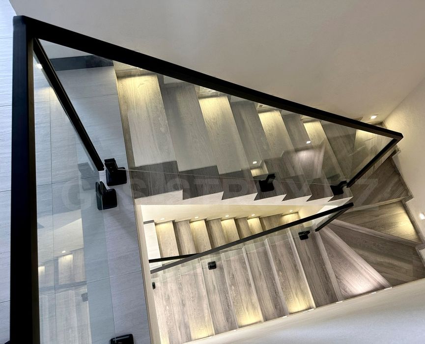 Перила, ограждения, стеклянные, нержавейка, поручен, решетки