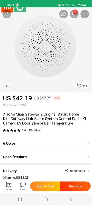 Vand xiaomi smart home mijia detector multiplu .