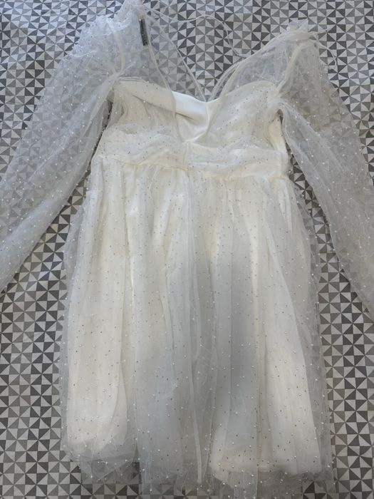 Рокля бяла официална