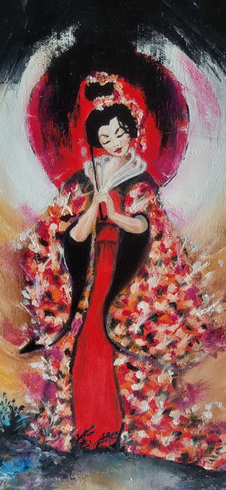 Cadou elegant si decorativ, modern nou, decorativ-GHEISA-pictor roman