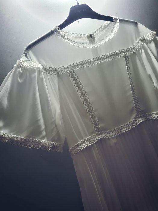 Rochie alba de botez Nou Testamental