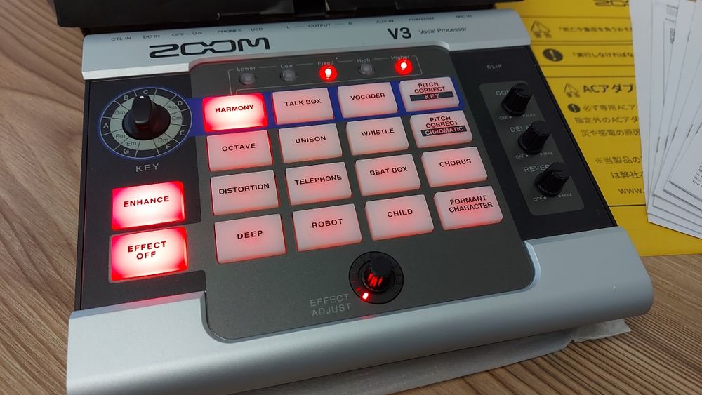 Procesor digital de voce Zoom V3