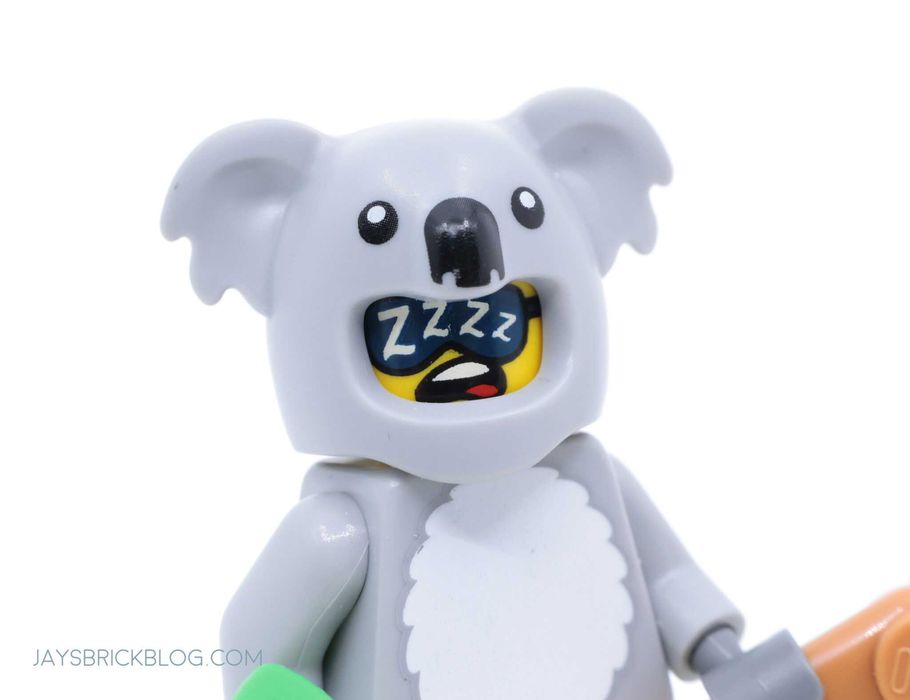 Minifigurine LEGO:  2. Fluffy Cat Costume; 6. Koala Costume