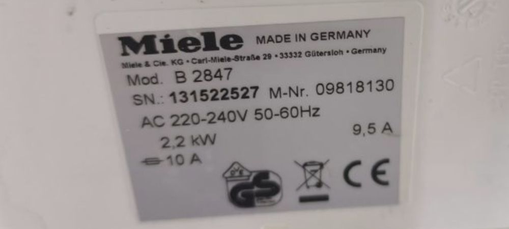 Гладачна система Miele B2847 FashionMaster