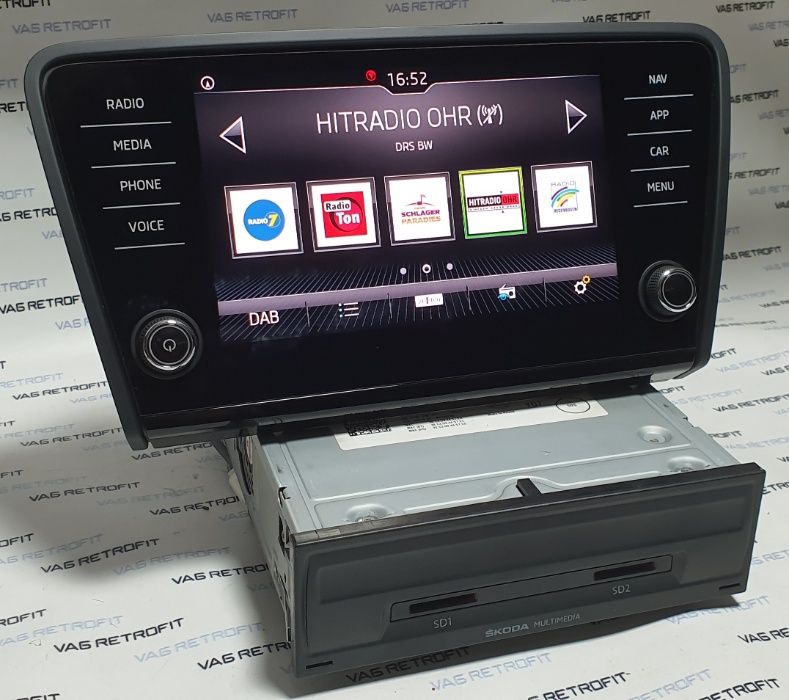 Navigatie MIB 2 SKODA Octavia 3 Fabia 3 Superb Kodiaq Karoq 5Q0035874C