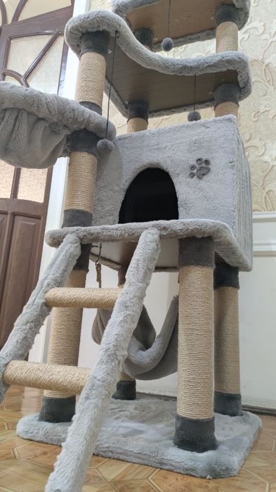 Дом для кошек. Игровой комплекс. Вип домик большой для котов и кошек