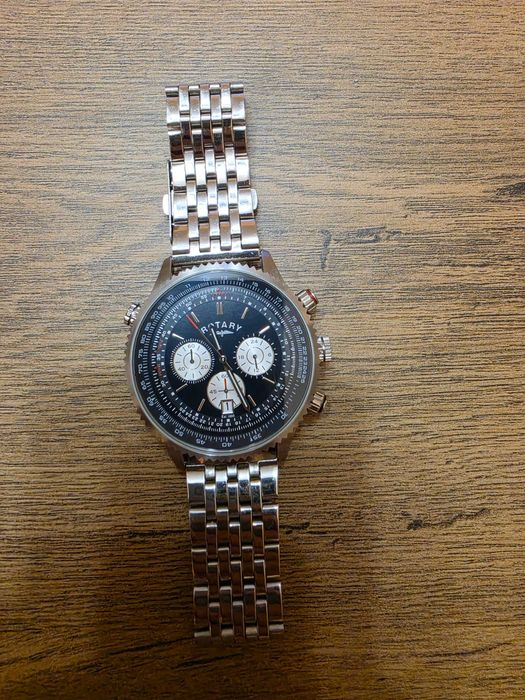 Мъжки хронограф часовник Rotary Pilot Chronograph (Dolphin Standard) – Авиаторски стил
