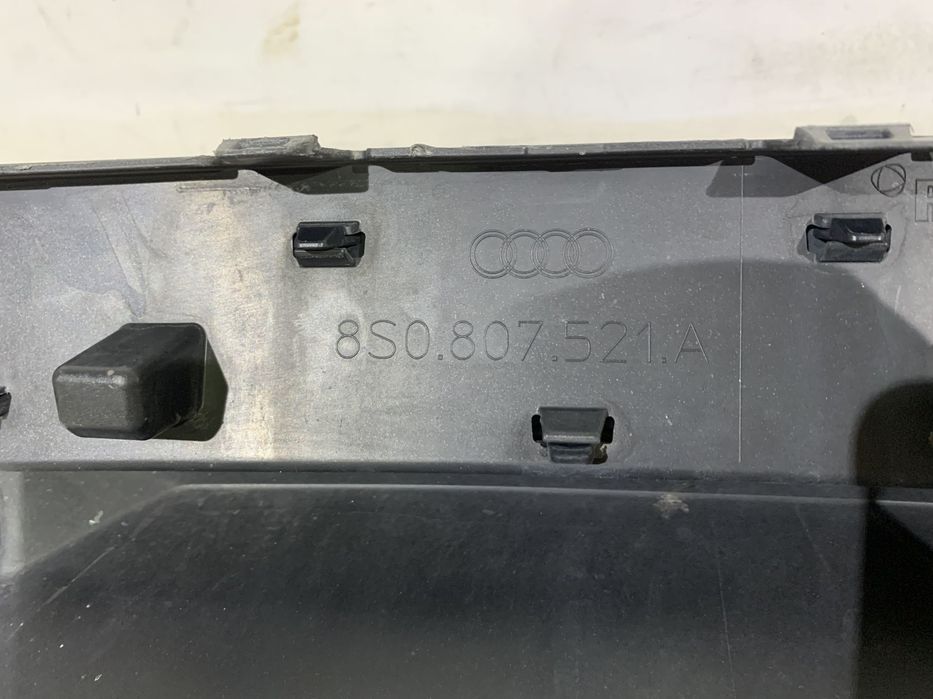 Spoiler inferior Bara spate, Audi TT S-Line, 2014, 2015, 2016, 2017, 2018, 2019, cod origine OE 8S0807521A.