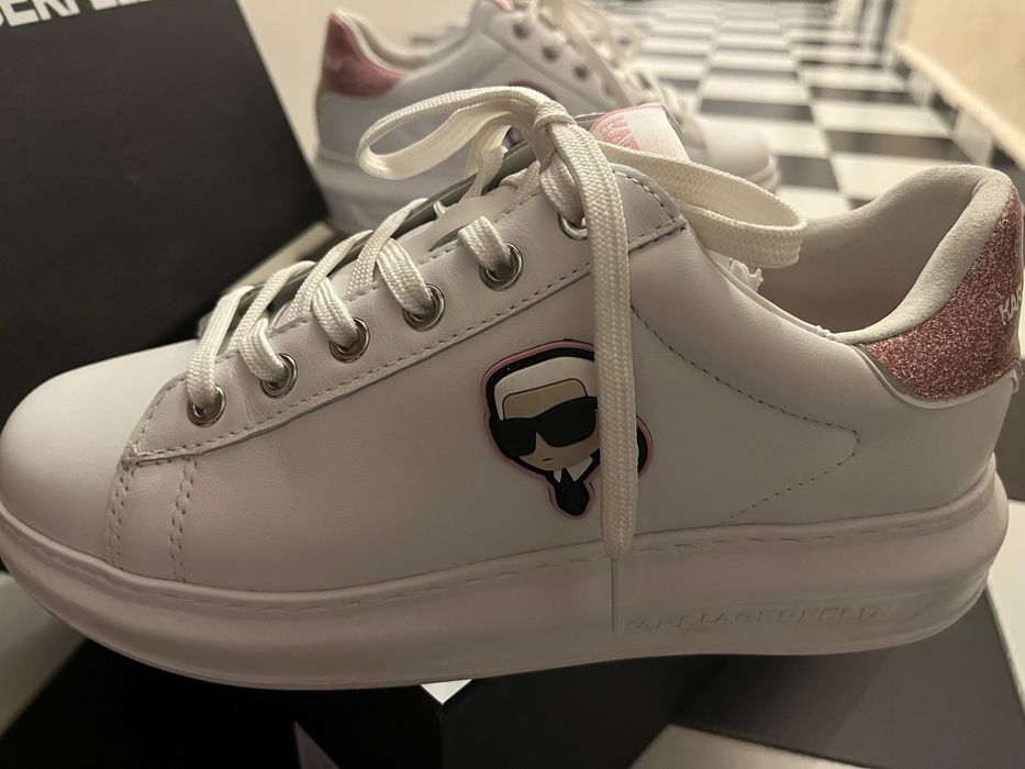 Сникърси Karl-white and pink