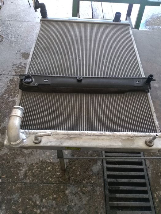 Ремонт радиатора.  Чистка печек.